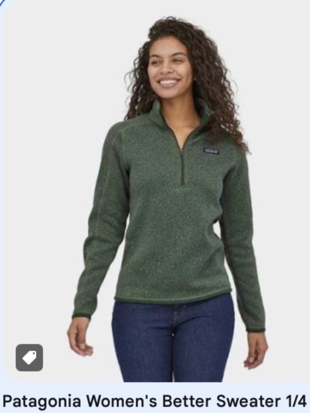 PATAGONIA BETTER SWEATER 1/4 ZIP WOMEN'S, SIZE M - WORN ONCE!